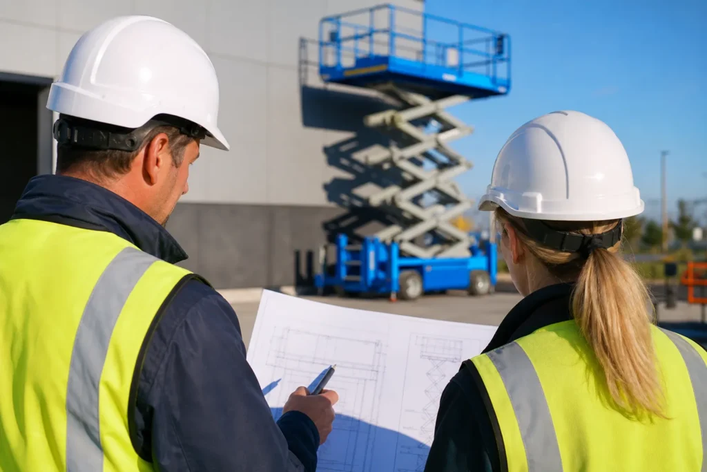 Planificación técnica de una plataforma para trabajos en fachada