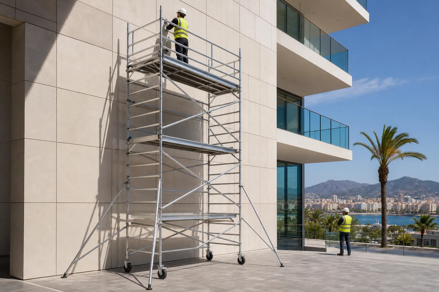 Alquiler de torres móviles en Málaga para un trabajo puntual en altura